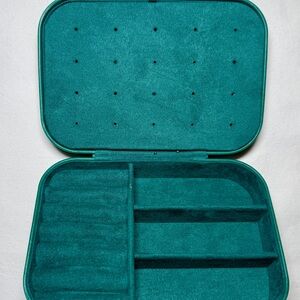 Green Padded Jewelry Box - Great for Travel!